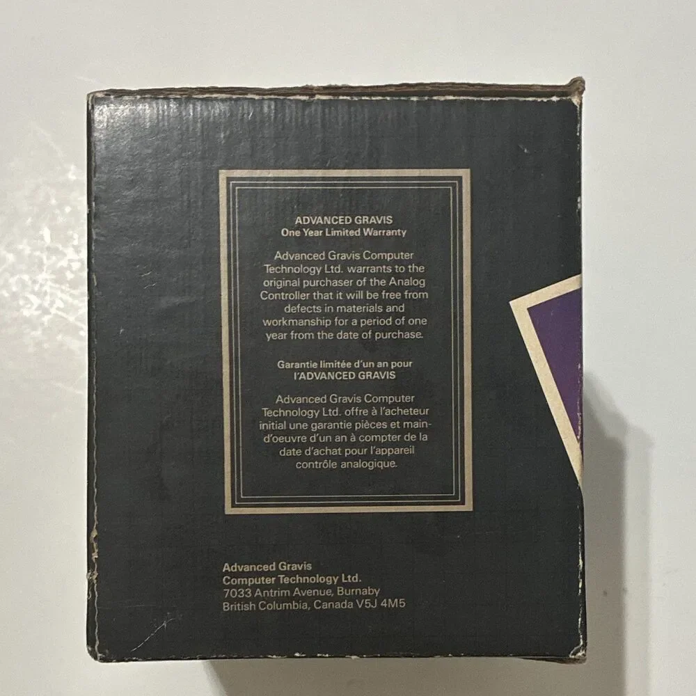 Vintage Advanced Gravis MK VI Analog Joystick Apple II Open Box w/ Box Manual
